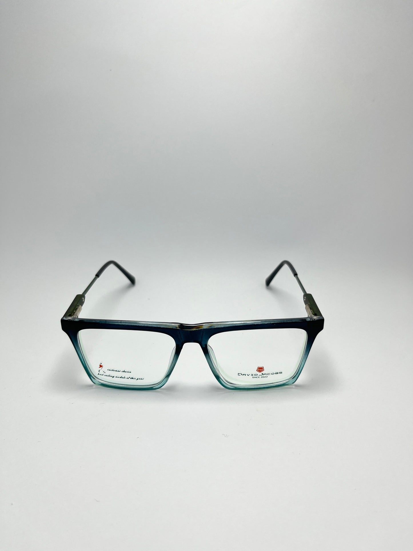 DAVID JACOBS SQUARE PLASTIC FRAME FOR MEN