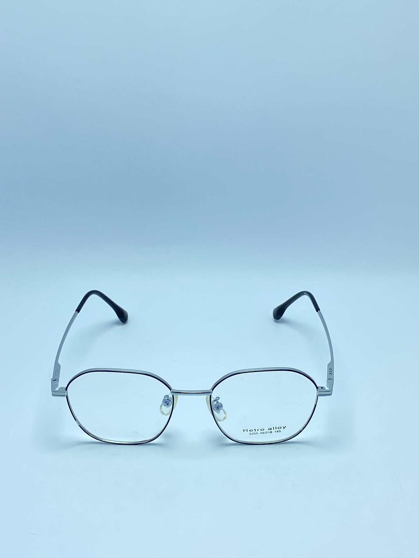 RETRO ALLOY SILVER METAL FRAME FOR WOMEN