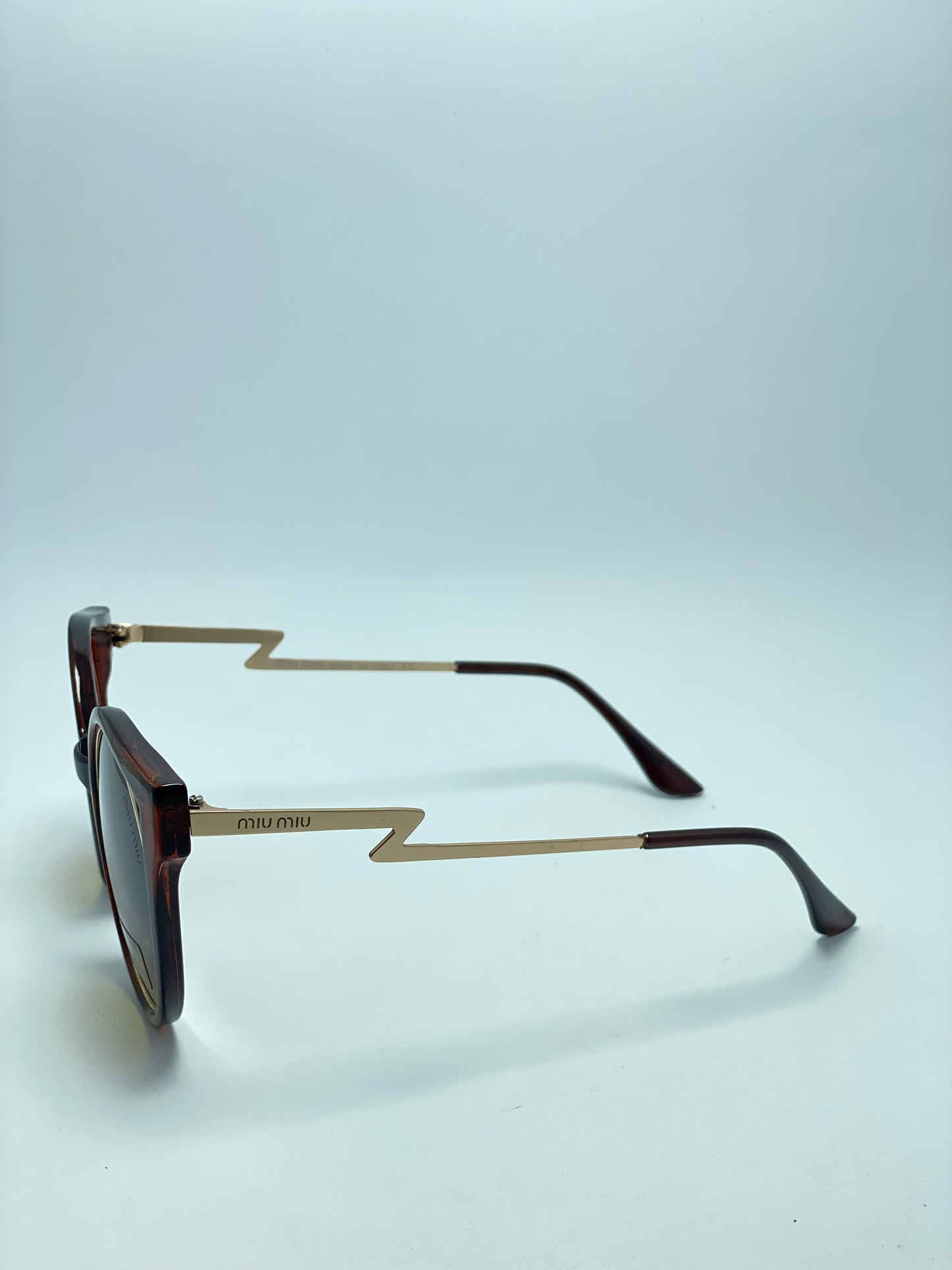 Tortoise & Gold Stunning Luxury Fashion Womens Round Lens Cat Eye Sunglasses