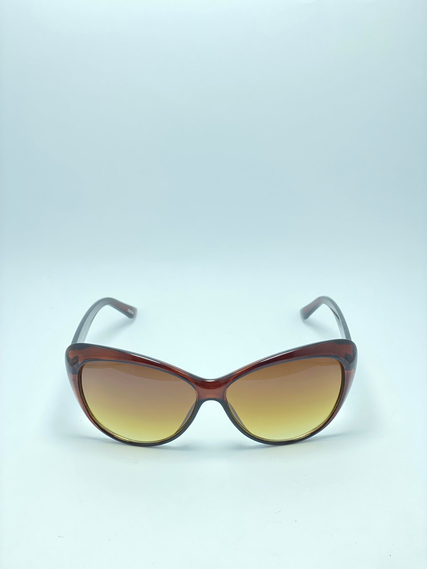 Brown Cateye Sunglasses For Women.polycarbonate lenses