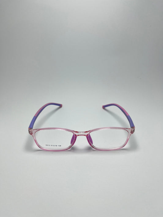 PINK SQUARE PLASTIC FRAME FOR KIDS