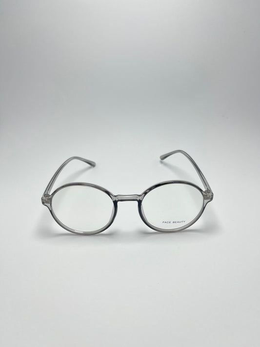FACE BEAUTY ROUNDED TRANSPARENT FRAME FOR WOMEN