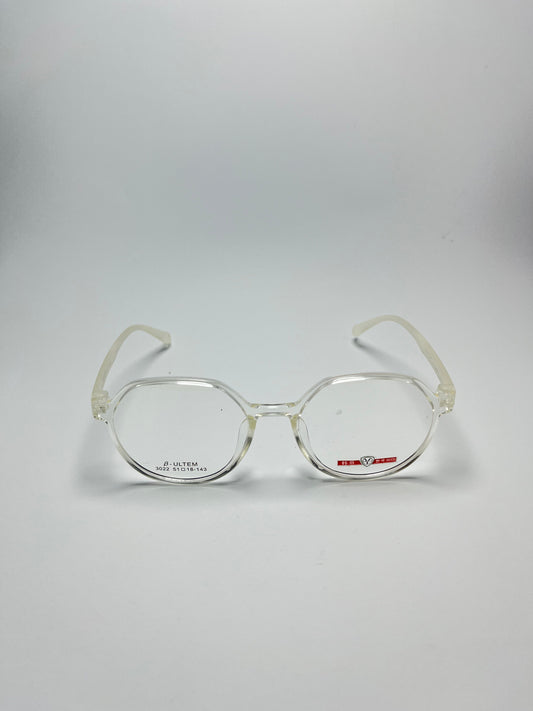 TRANSPARENT PLASTIC FRAME FOR WOMEN
