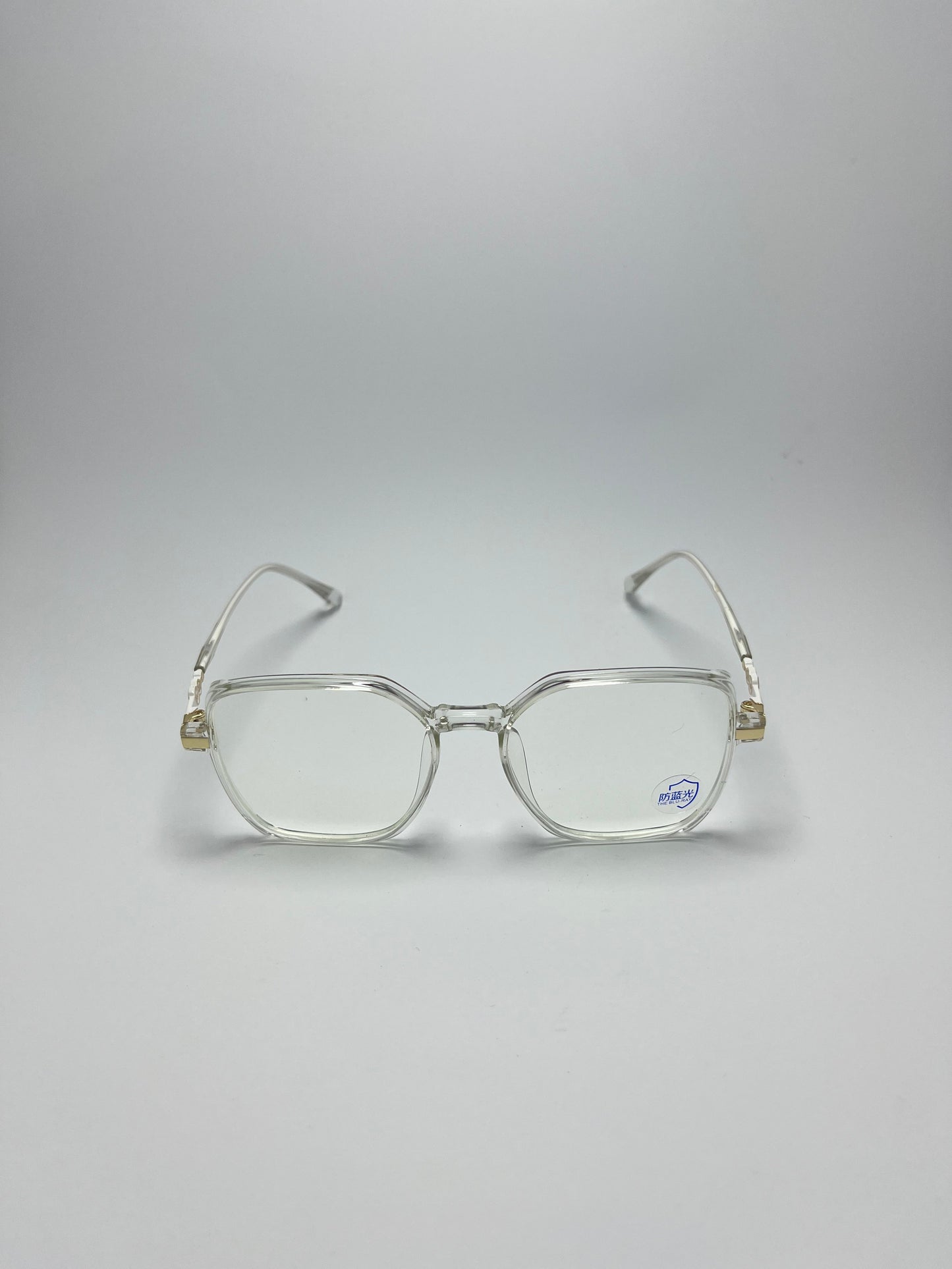 TRANSPARENT SQUARE PLASTIC FRAME FOR WOMEN