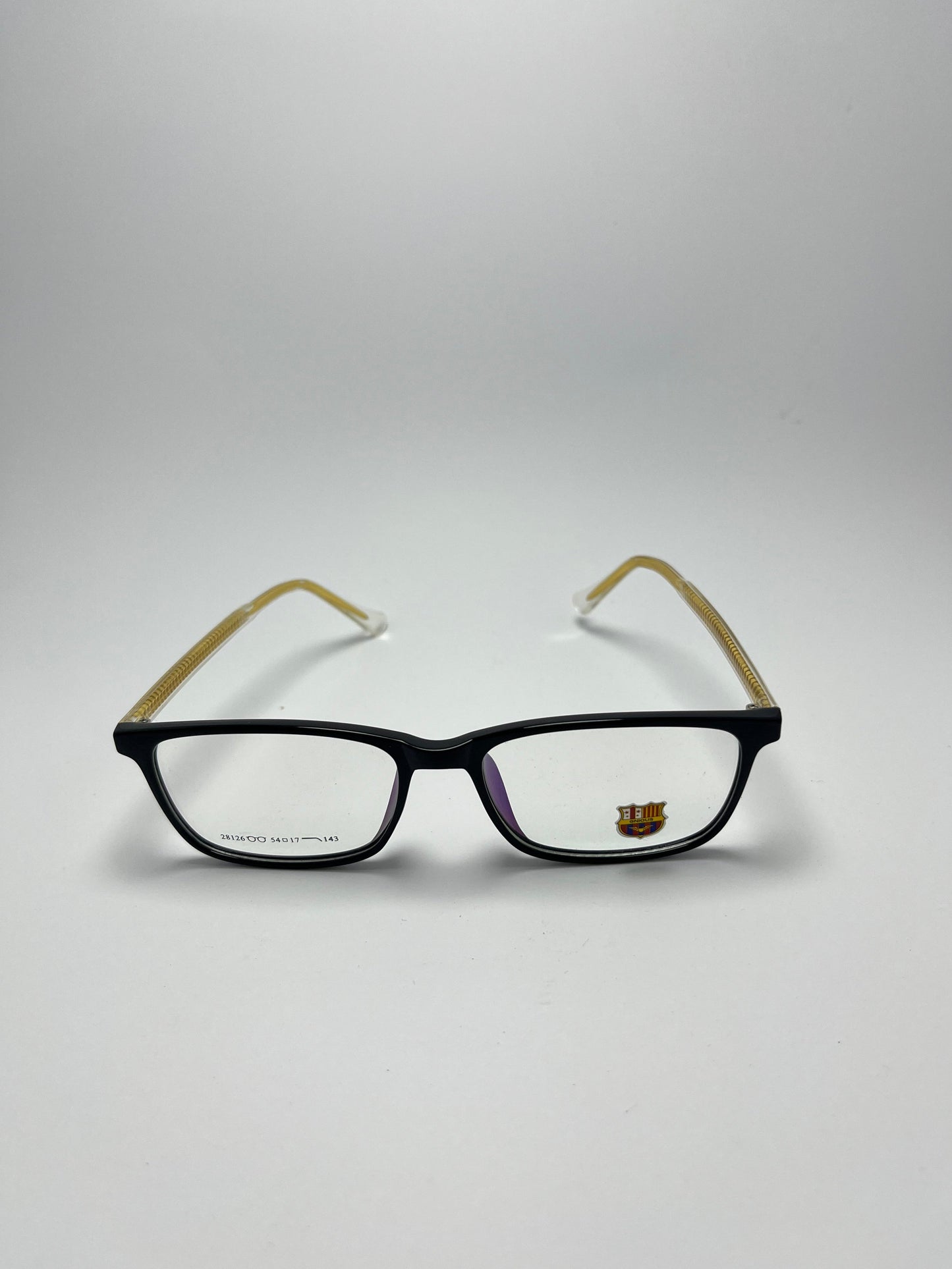 BLACK SQUARE PLASTIC FRAME FOR MEN