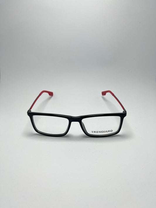 TRENDIANO BLACK/RED PLASTIC FRAME FOR MEN