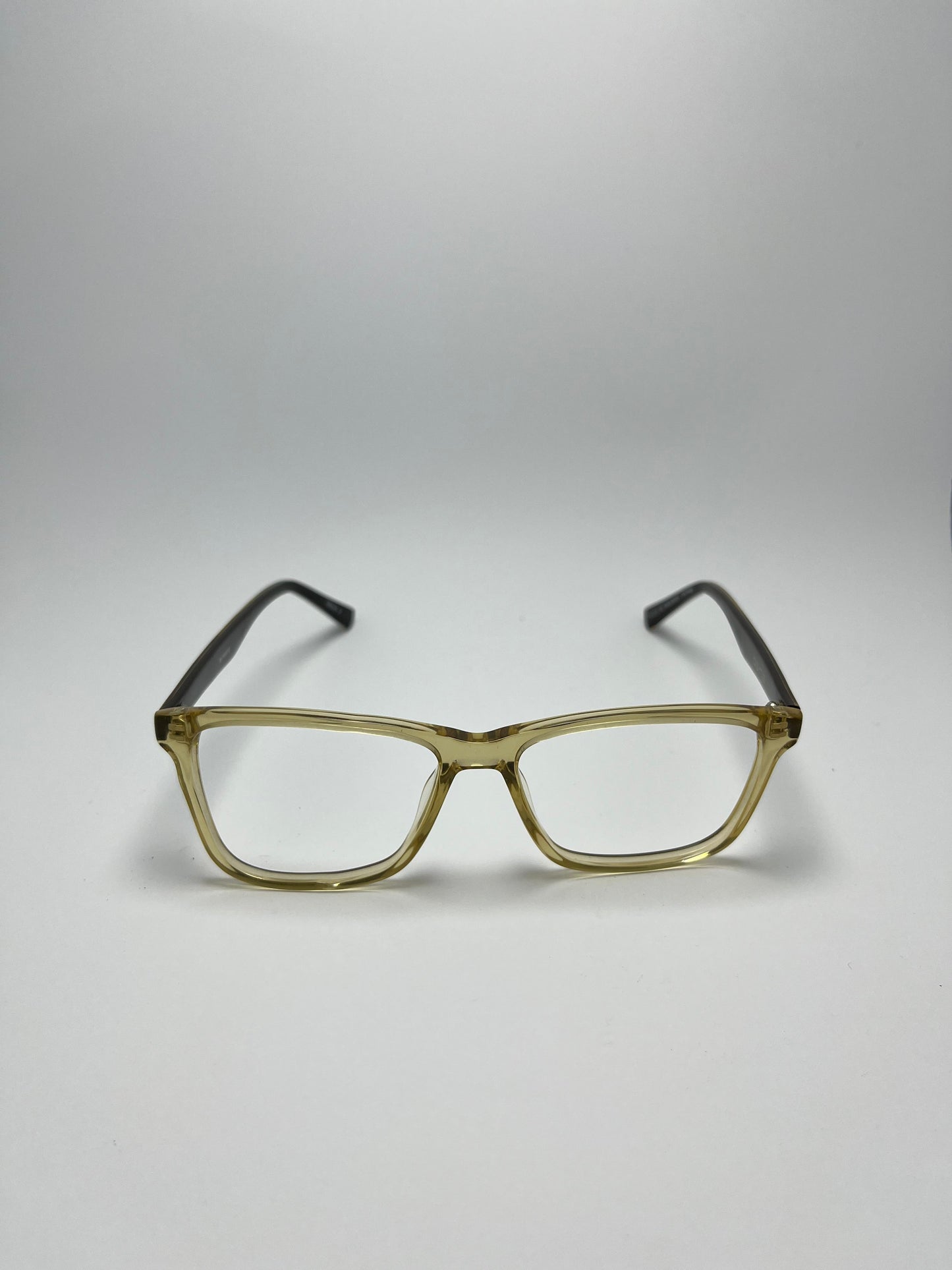 GOLDEN TRANSPARENT PLASTIC FRAME FOR MEN
