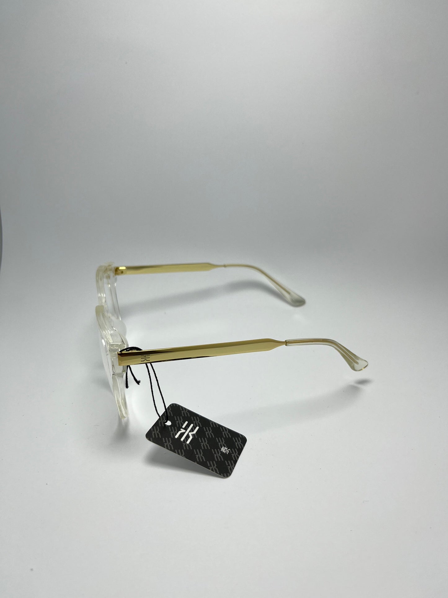 HK ROUNDED TRANSPARENT PLASTIC FRAME FOR MEN