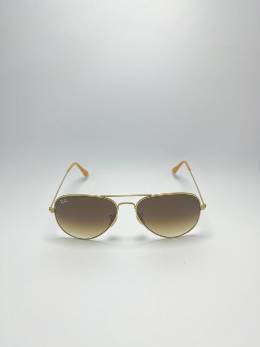 RAY BAN AVIATOR GOLD SUNGLASSES