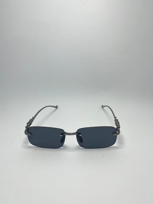 RICH CLUB RIMLESS RECTANGULAR SUNGLASSES