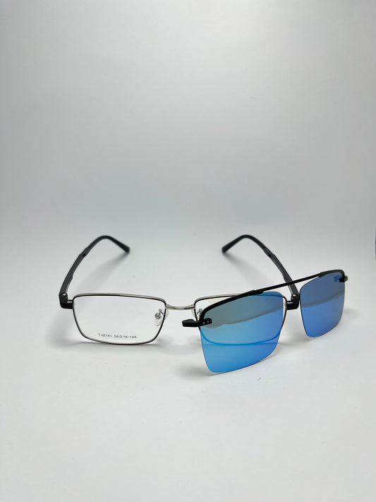 RECTANGULAR BLUE ATTACHMENT METAL FRAME FOR MEN