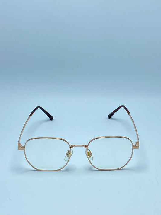 GOLDEN METAL FRAME FOR UNISEX