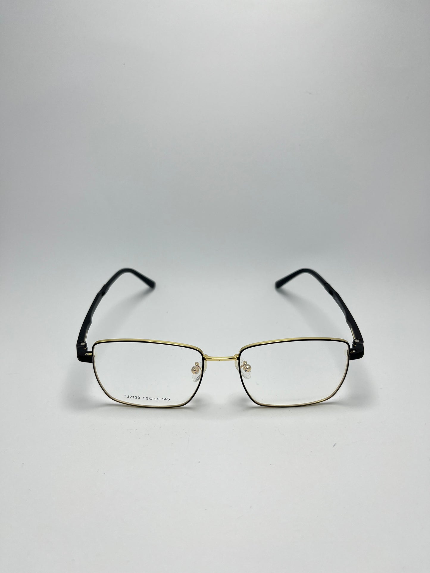 GOLDEN/BLACK RECTANGULAR METAL ATTACHMENT FRAME FOR MEN