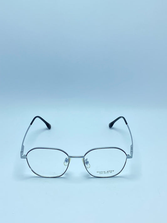 RETRO ALLOY SILVER METAL FRAME FOR WOMEN