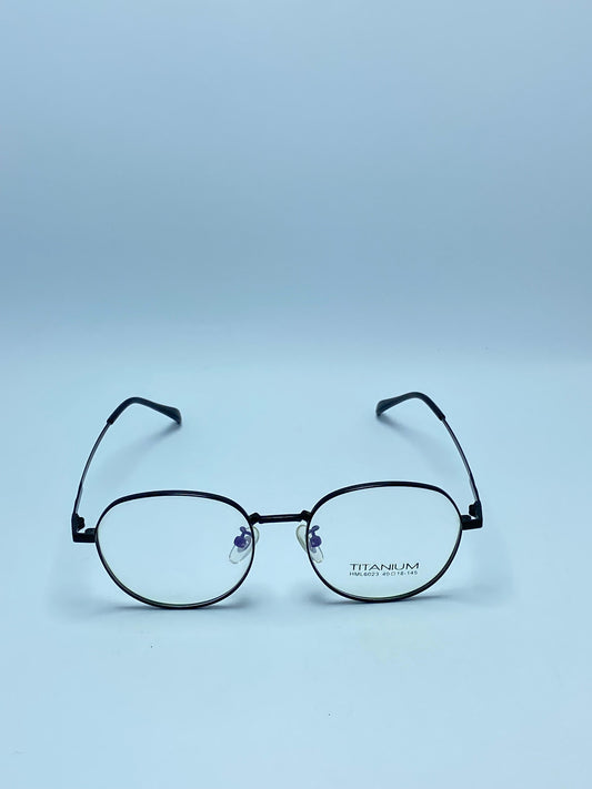 TITANIUM BLACK  METAL FRAME FOR unisex