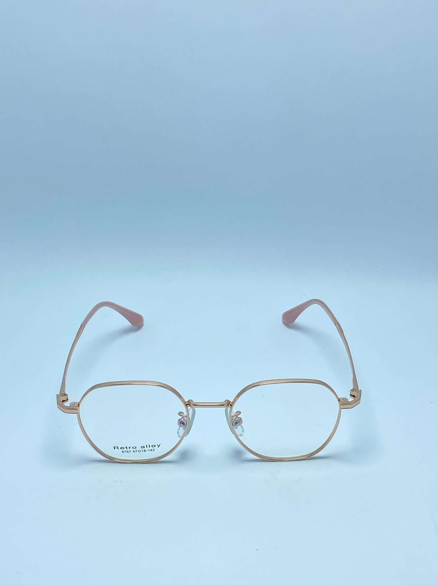 RETRO ALLOY GOLDEN METAL FRAME FOR WOMEN
