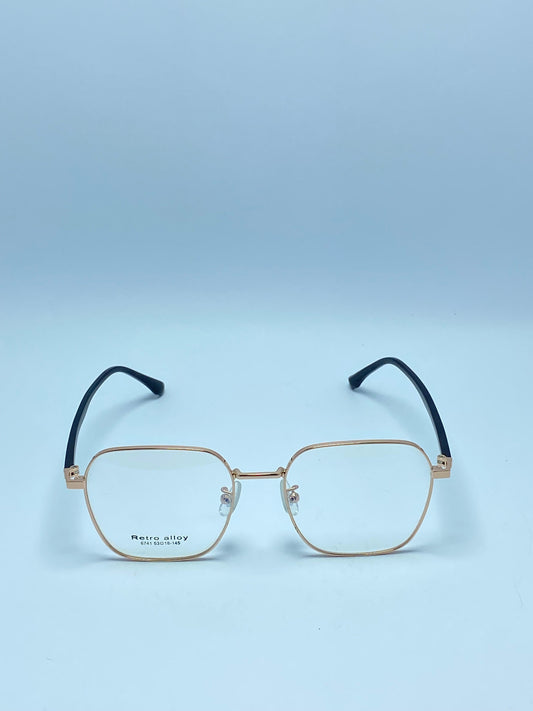 RETRO ALLOY GOLDEN UNISEX METAL FRAME