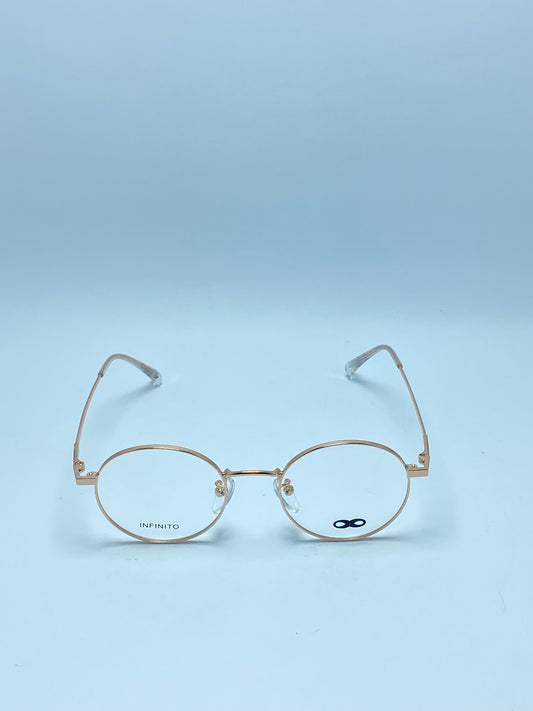 INFINITO ROUNDED GOLDEN METAL FRAME FOR WOMEN