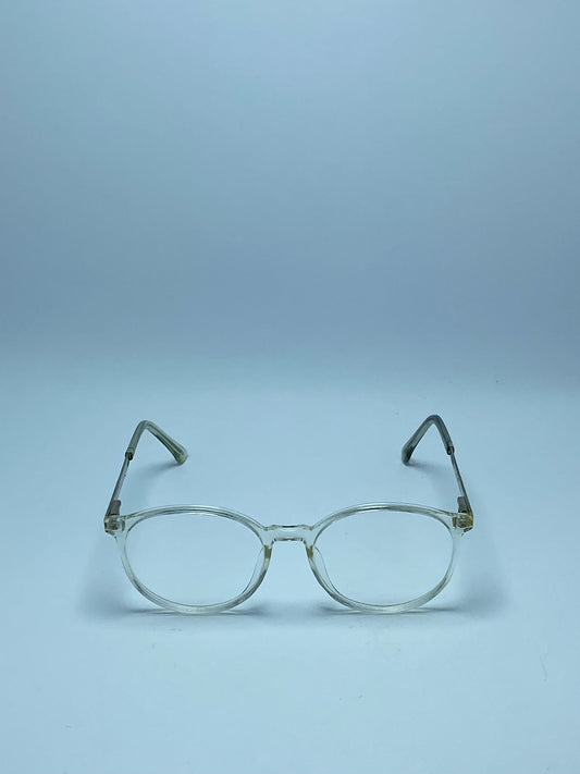 ROUNDED TRANSPARENT PLASTIC FRAME FOR WOMEN