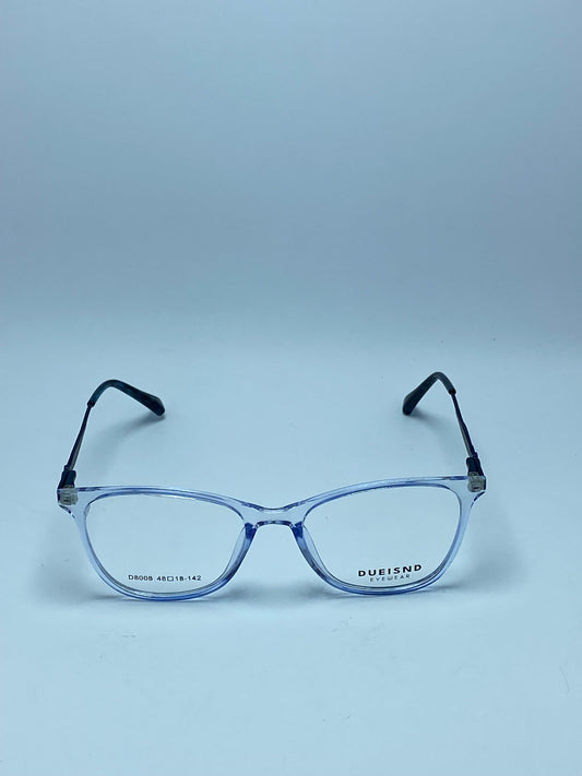 DUEISND CATEYE BLUE PLASTIC FRAME FOR WOMEN