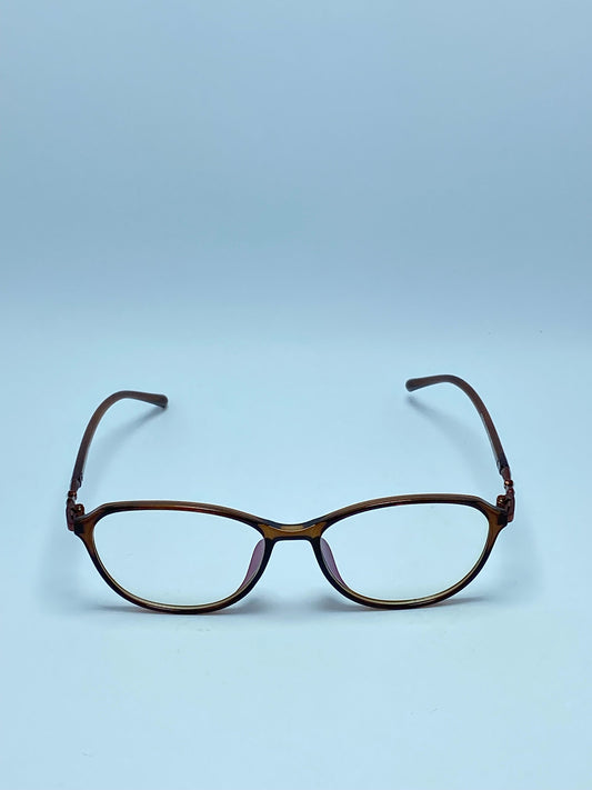 BROWN PLASTIC FRAME FOR WOMEN