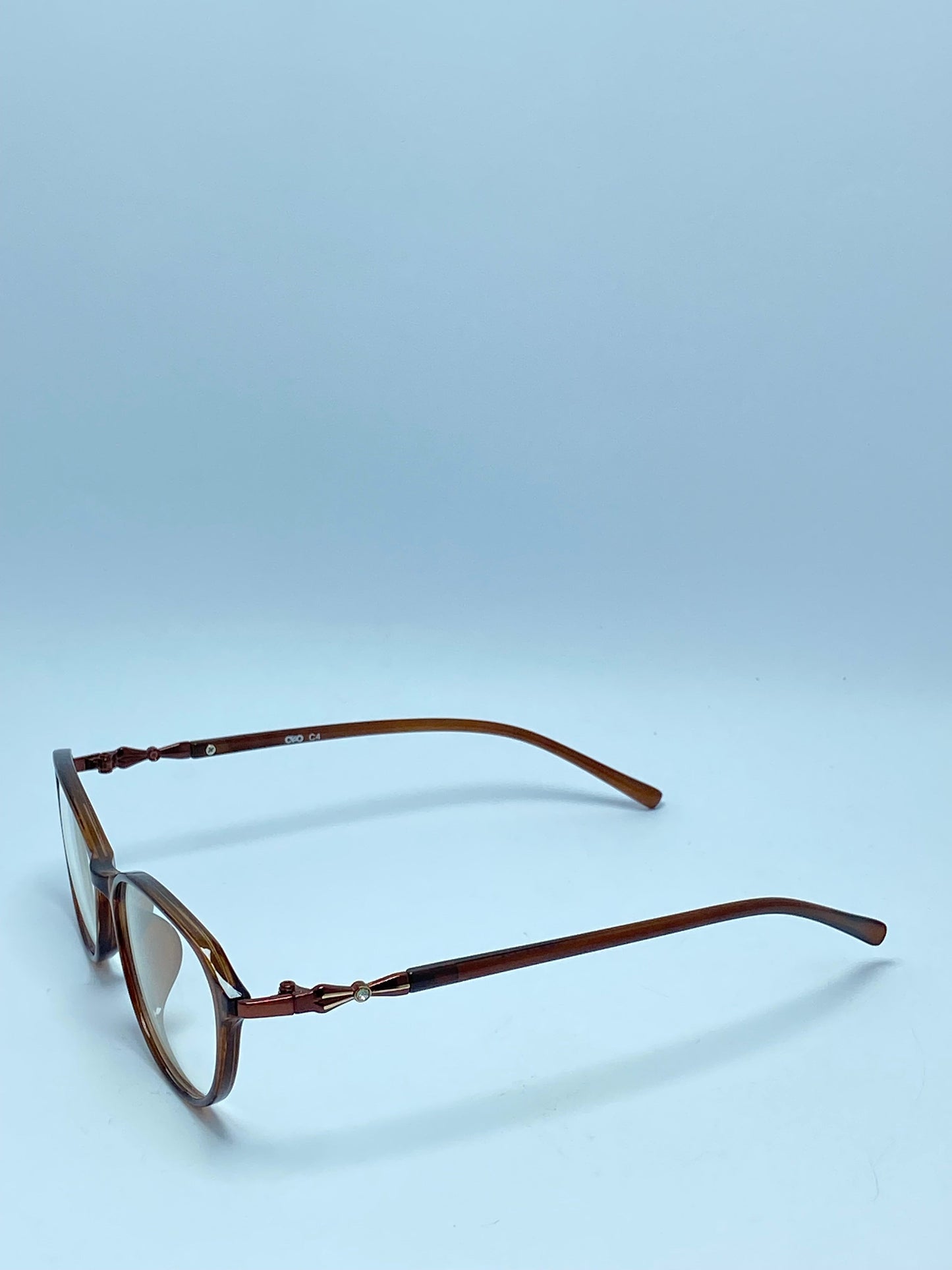 BROWN PLASTIC FRAME FOR WOMEN