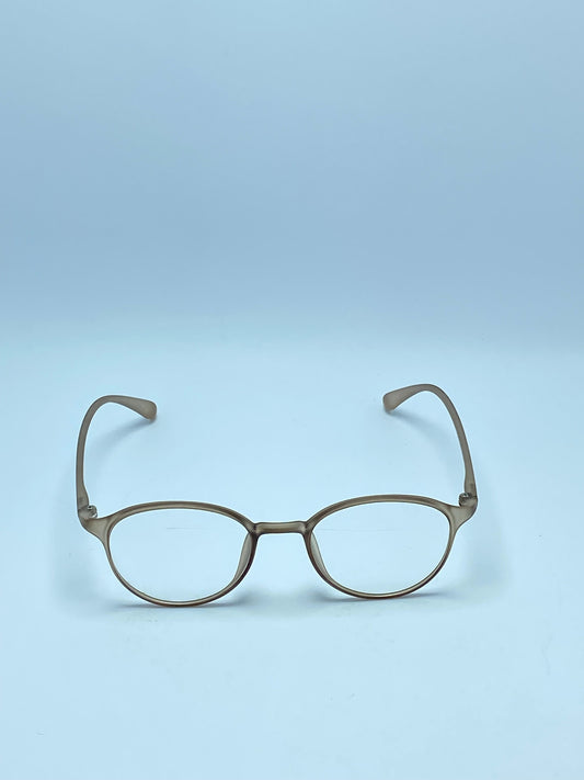LIGHT BROWN PLASTIC FRAME FOR WOMEN