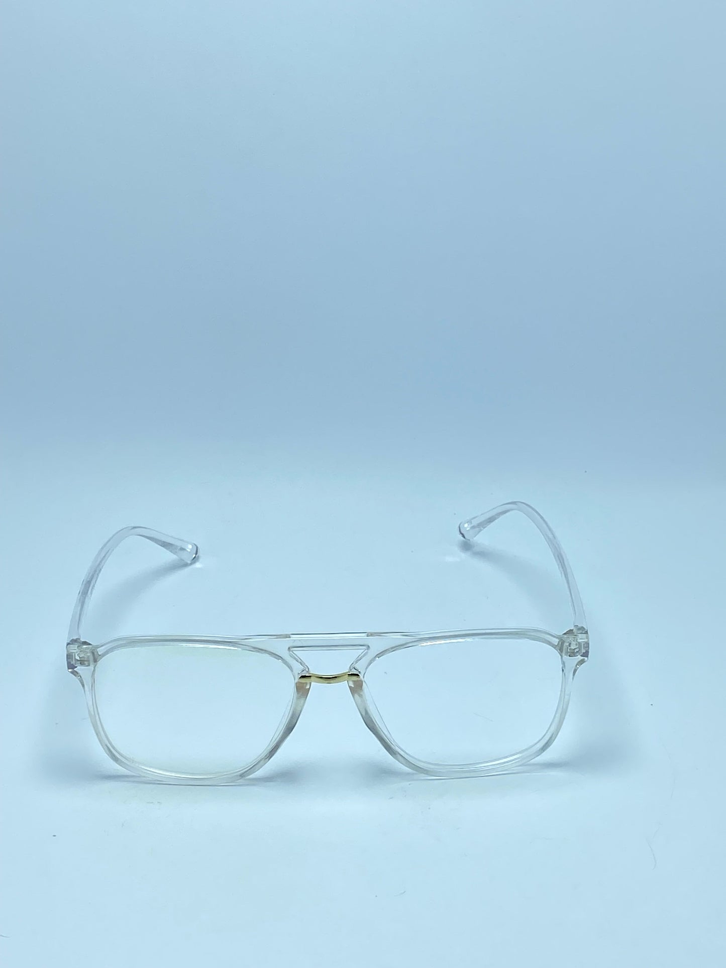 SQUARE TRANSPARENT  PLASTIC FRAME FOR MEN