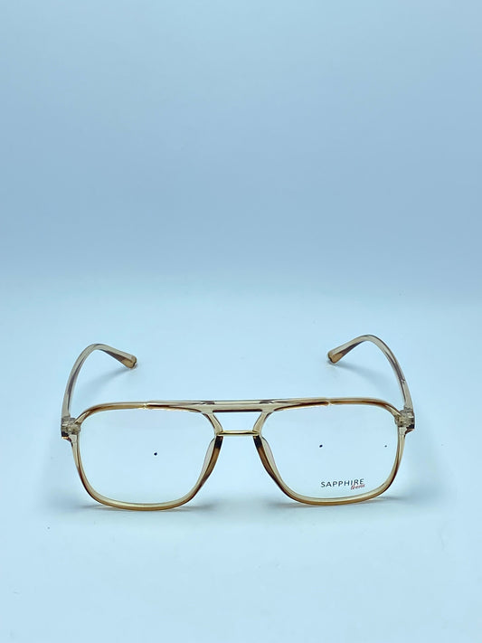 BROWN SAPPHIRE PLASTIC FRAME FOR MEN