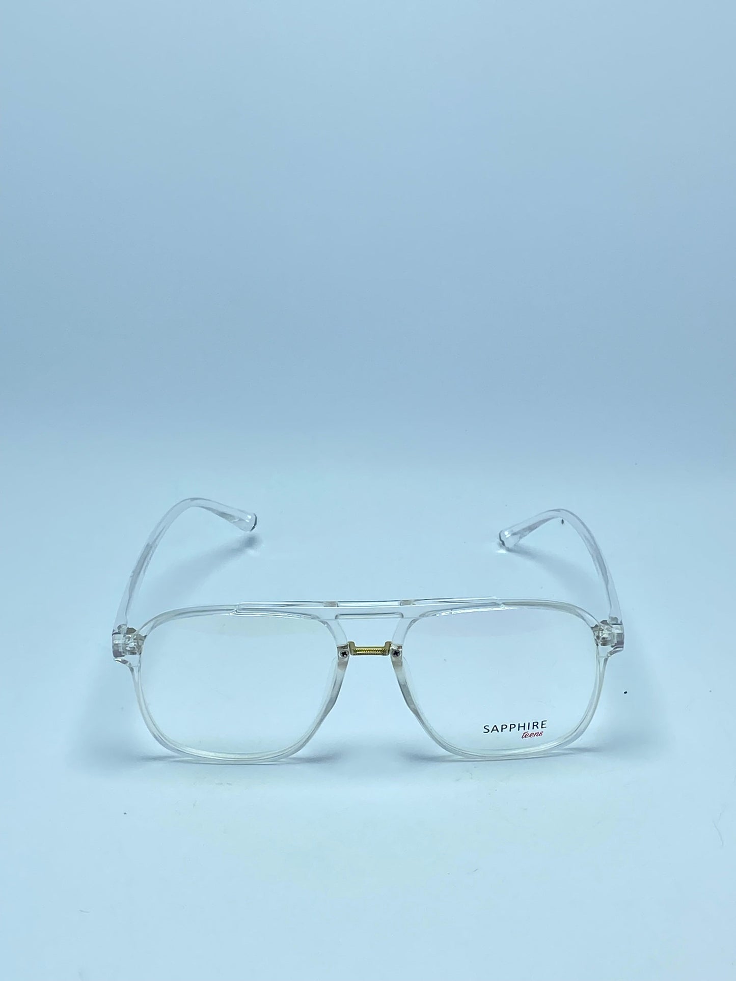 TRANSPARENT SAPPHIRE PLASTIC FRAME FOR MEN