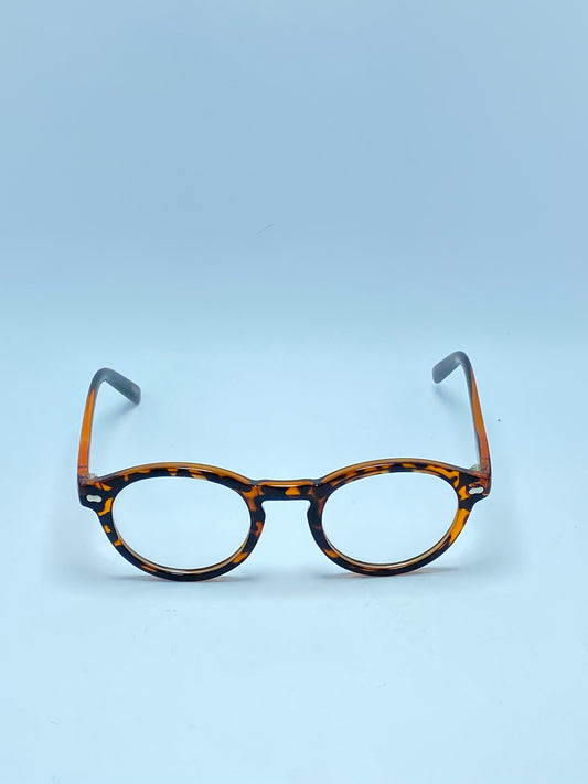 ROUNDED ORANGE PLASTIC FRAME FOR WOMEN