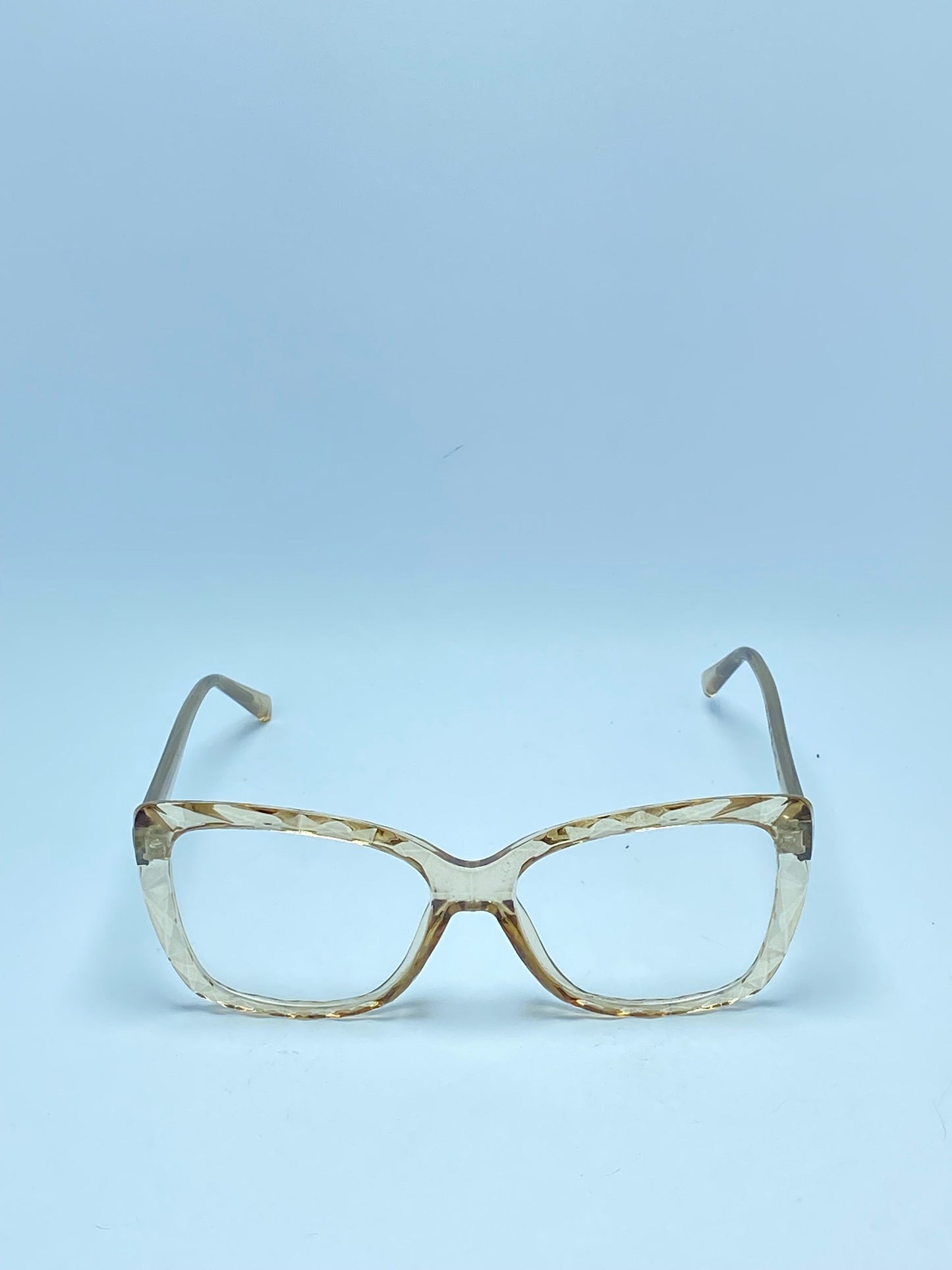 CRYSTAL CAT EYE PLASTIC FRAME FOR WOMEN