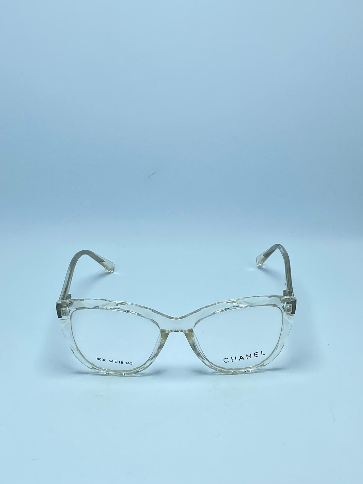 CHANEL CRYSTAL CAT EYE PLASTIC FRAME FOR WOMEN