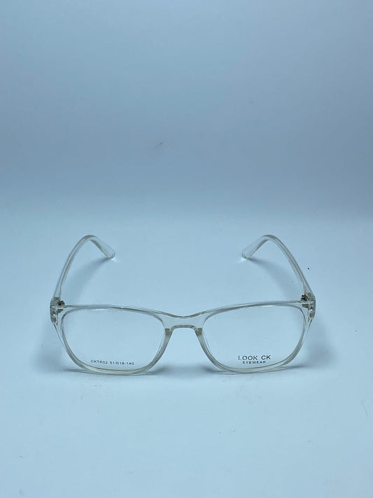 LOOK OK TRANSPARENT UNISEX PLASTIC FRAME