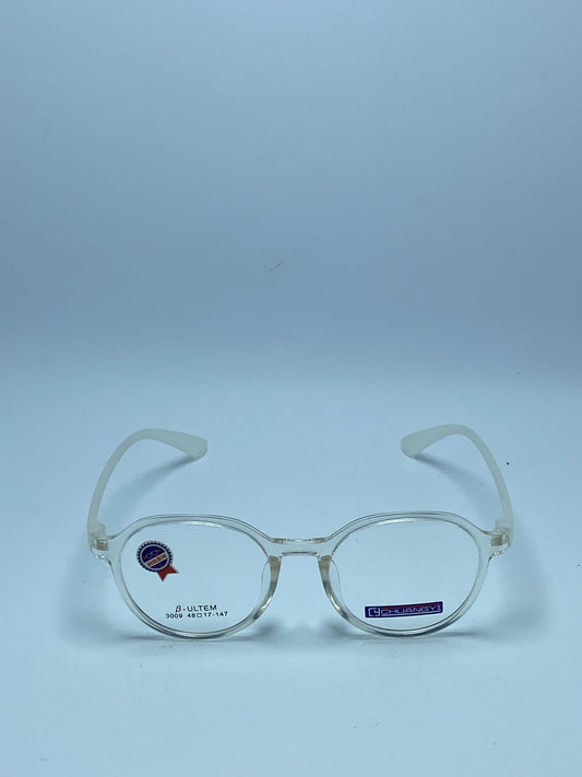 TRANSPARENT ROUNDED WOMEN PLASTIC FRAME