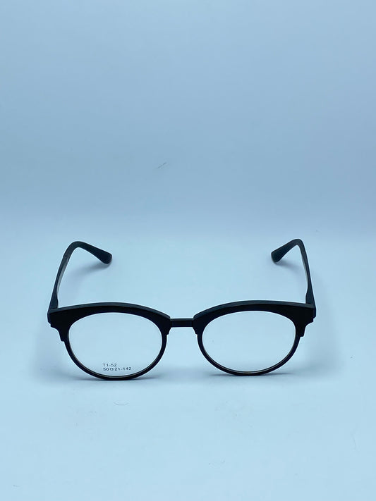 ROUNDED BLACK UNISEX PLASTIC FRAME