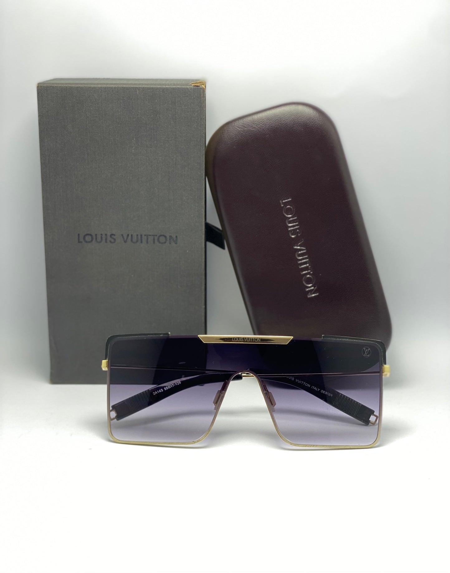 Mens Flat Top Mobster Mafia Luxury Louis Vuitton Sunglasses