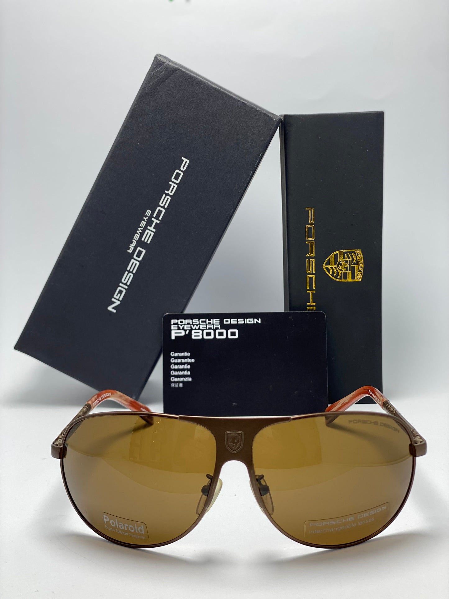Porsche Oversized Shield Pilot Sunglasses for Men