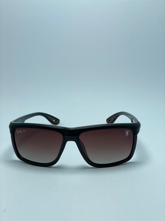 Rayban x Ferrari Polarized Brown Sunglasses for Men