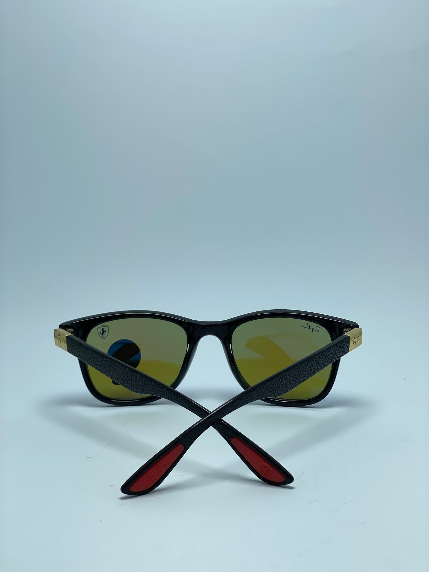Unisex Adults 55-16 145mm Ray-Ban Justin 2140 Men's Sunglasses - Black/Blue