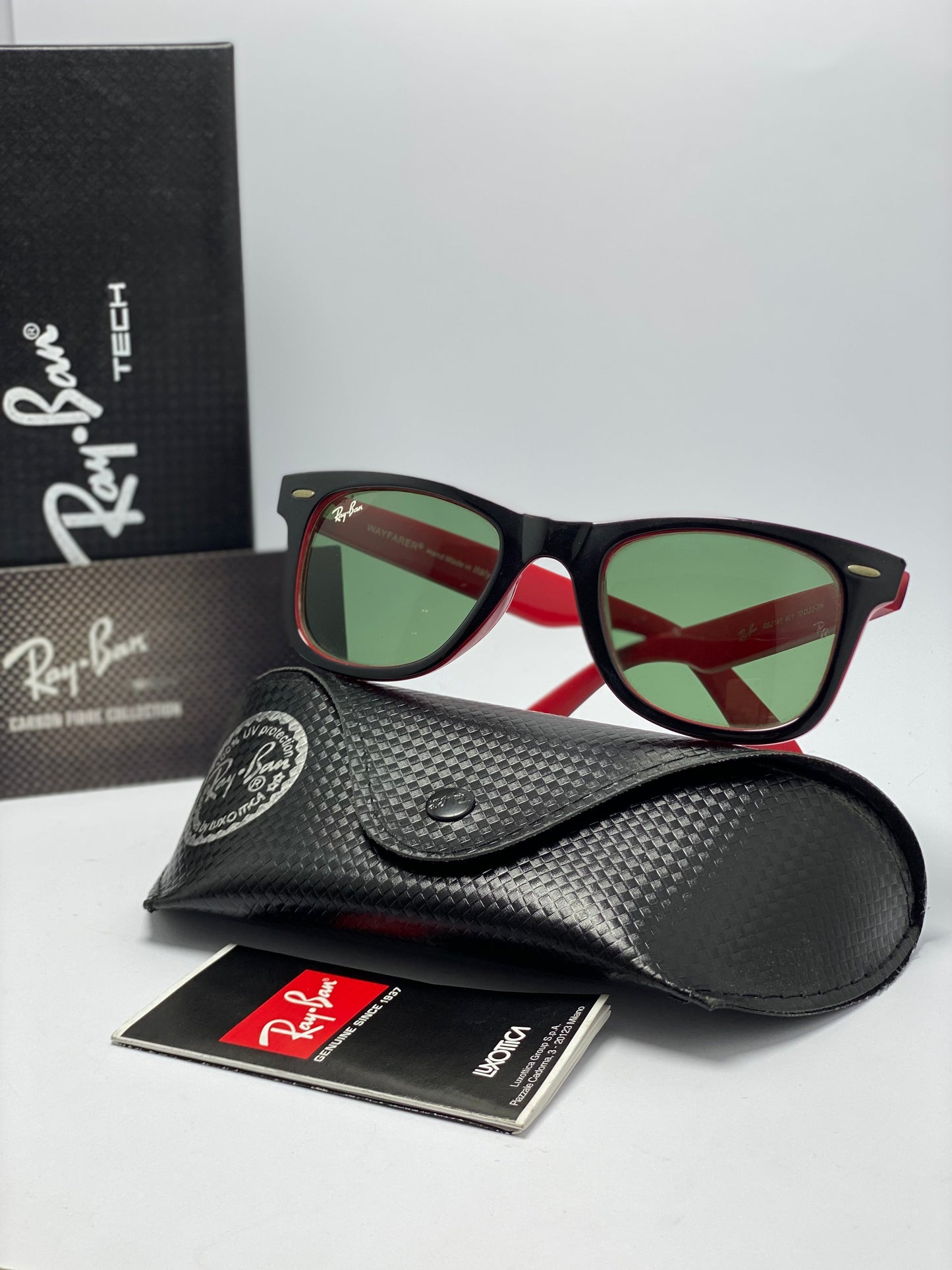 Ray Ban SunglassesRB2151 966 52▫︎21 3N RED Plastic Men