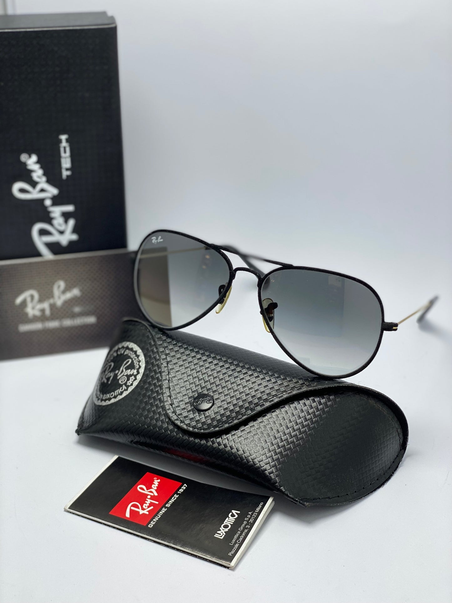RAY BAN JUNIOR RJ 9506S 220/11 BLACK GRADIENT AUTHENTIC SUNGLASSES W/CASE 50-13