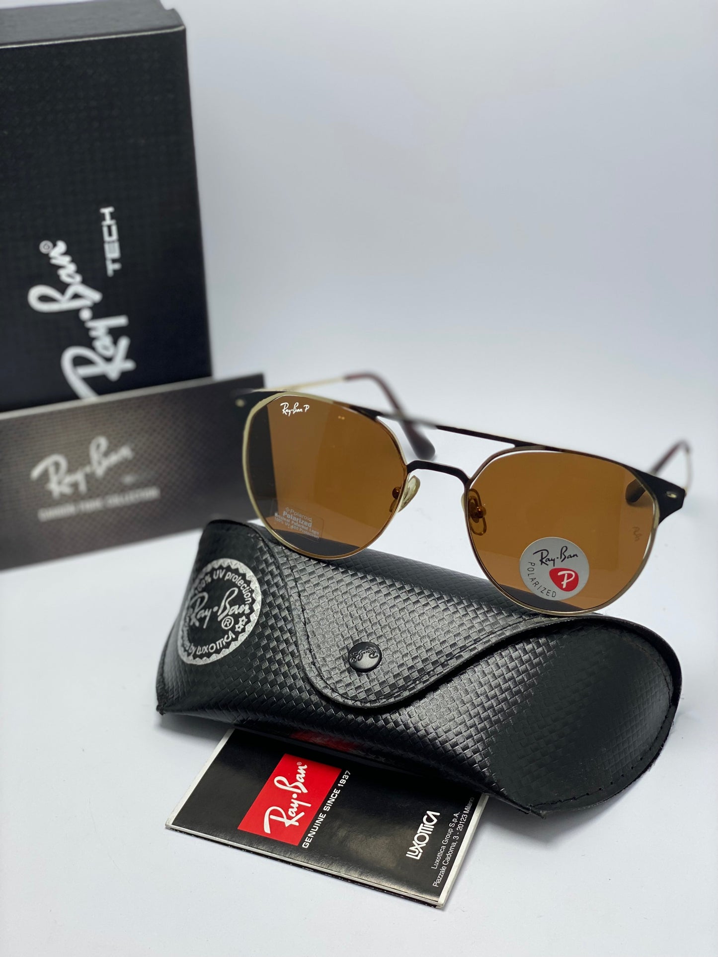 SIGNET Sunglasses in Gold and B-15 Brown - RB3429M | Ray-Ban®
