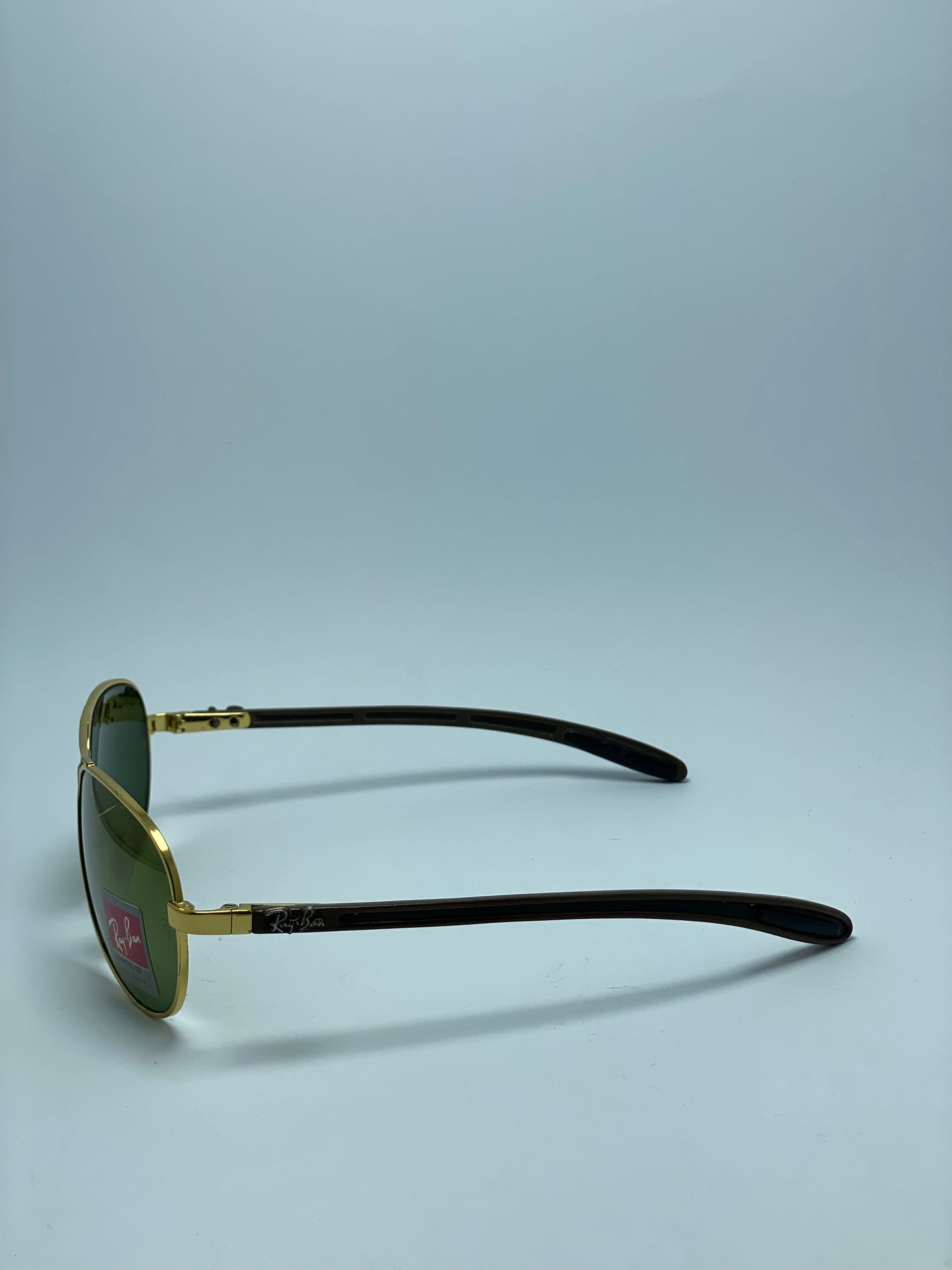 NEW Authentic RAY BAN  Gold Frame Dark Grey Lenses 100%UV From Italy