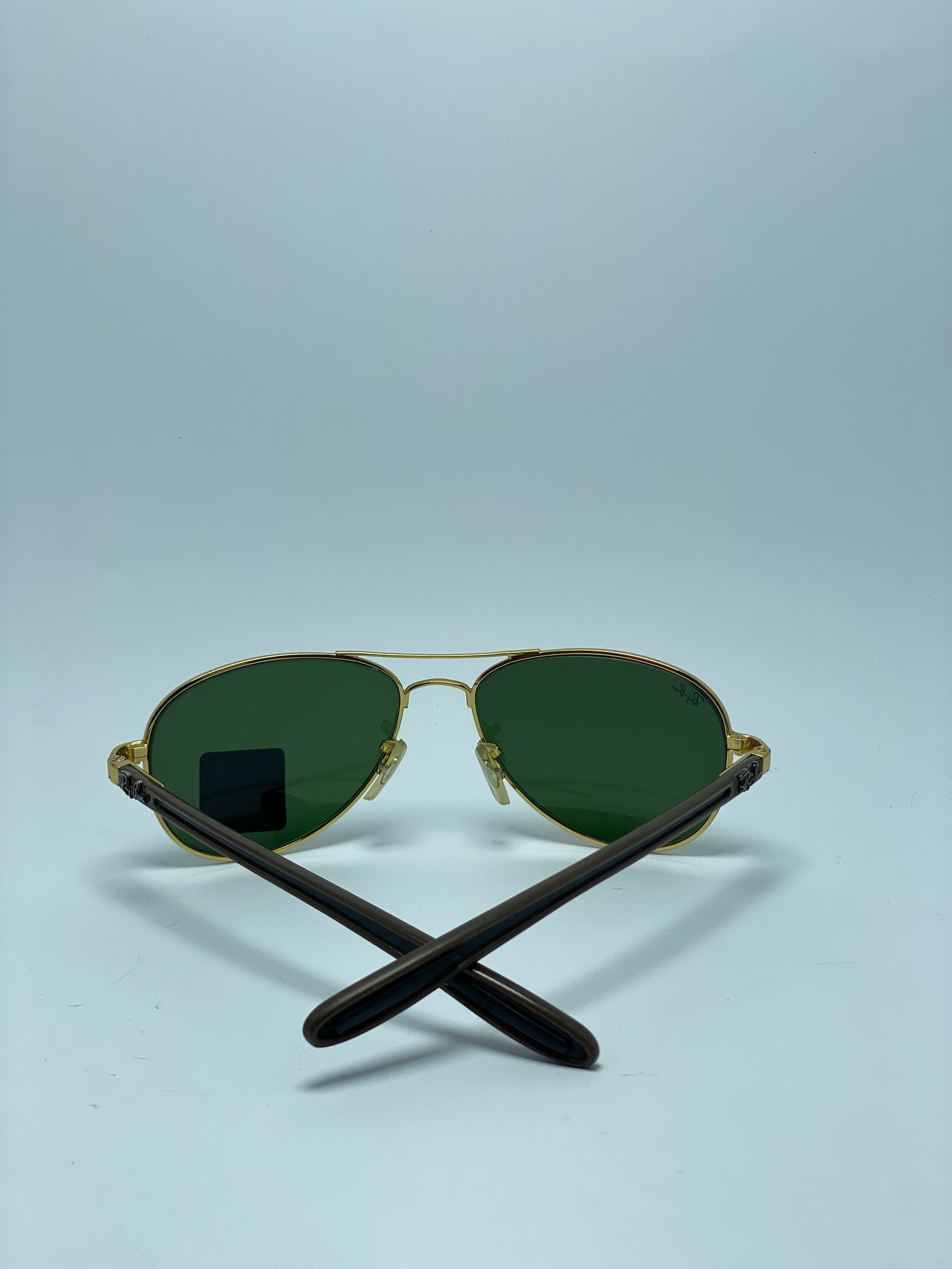 NEW Authentic RAY BAN  Gold Frame Dark Grey Lenses 100%UV From Italy