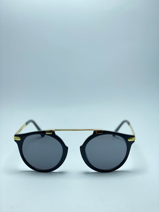 MIRRORED DIOR  ROUND FEMALE SUNGLASSES