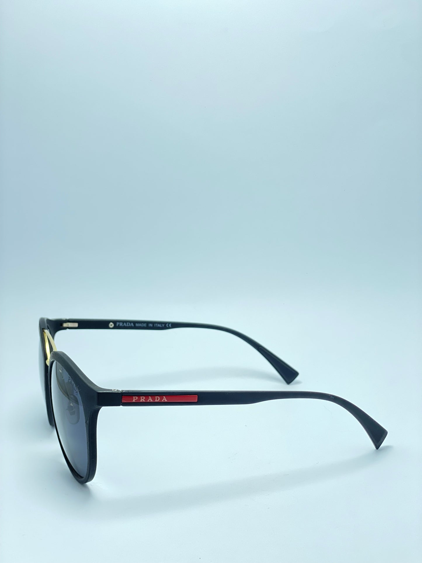 PRADA LINEA ROSSA PS 04RS DG05Z1/BLACK RUBBER RX FEMALE SUNGLASSES