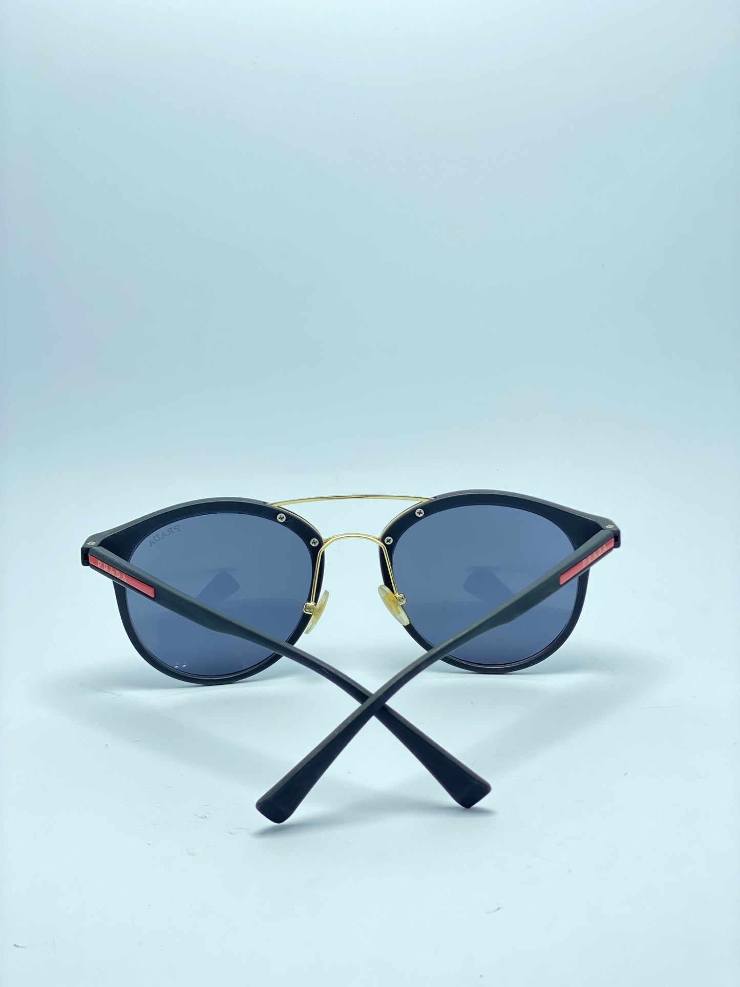 PRADA LINEA ROSSA PS 04RS DG05Z1/BLACK RUBBER RX FEMALE SUNGLASSES
