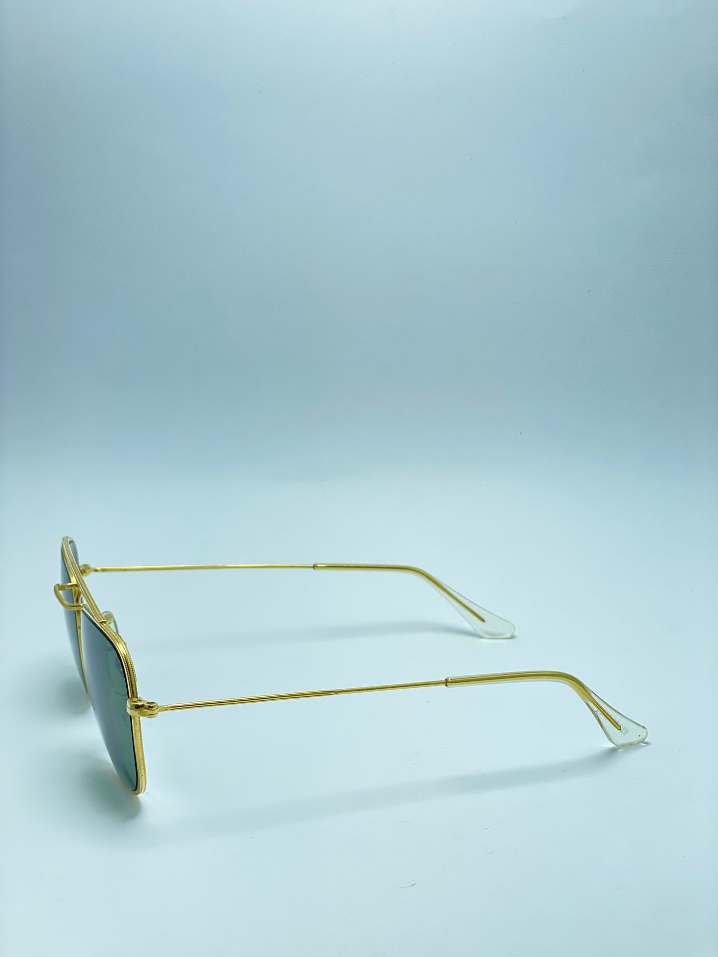 Orginal Ray-Ban Green Eyeglass Golden Frame Club Master Shape Made in USA