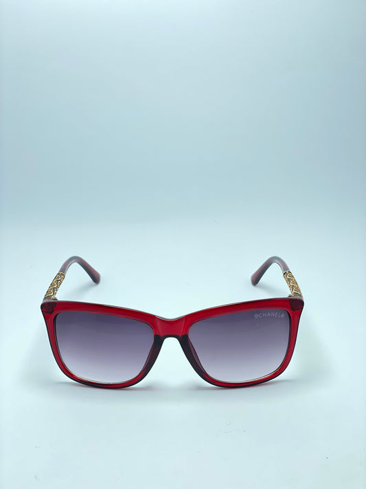 CHANEL Women Sunglasses Salvatore Crystal Red/Gold